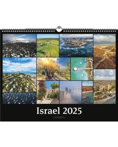 Israel 2025 - Black Version Wandkalender