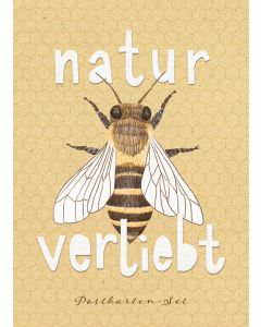 Postkartenbox 'natur-verliebt - Biene'