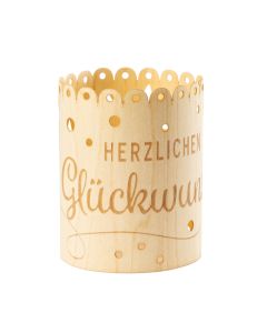 Lichterpost 'Herzlichen Glückwunsch'