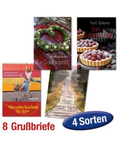 Paket 'Grußbriefe' 8 Ex.