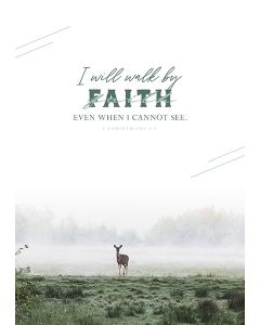 Poster A3 'I will walk by faith ...'