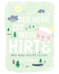 Poster A3 'Der Herr ist mein Hirte ...'