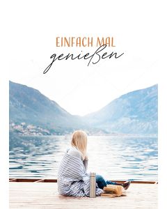 Postkarte 'Einfach mal genießen'  1EX