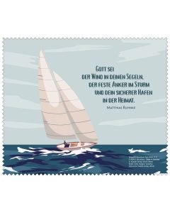 Mikrofaser-Tuch 'Gott sei der Wind in deinen Segeln ...'