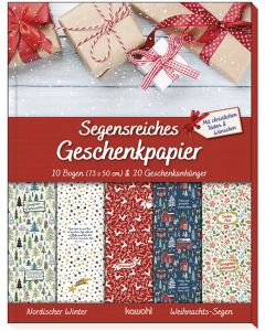 Segensreiches Geschenkpapier 'Nordischer Winter'