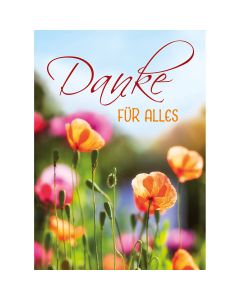 Postkarte Danke für alles   4EX