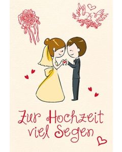 Faltkarte Hochzeit 'Viel Segen'