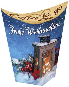 Coffee to go 'Frohe Weihnachten'