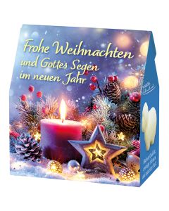 Schafmilchseife 'Frohe Weihnachten und Gottes Segen im neuen Jahr'