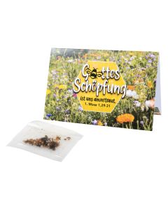 Klapp-Kärtchen Bienenwiesen-Samenmischung