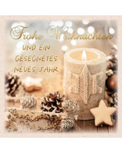 Faltkarte 'Frohe Weihnachten und ein gesegnetes neues Jahr'