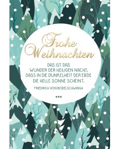 Faltkarte 'Frohe Weihnachten'