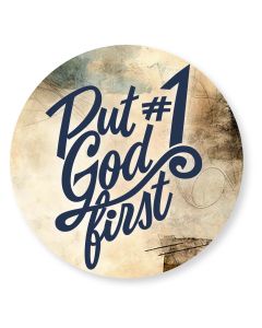 Wandschmuckbild 'Put God first'