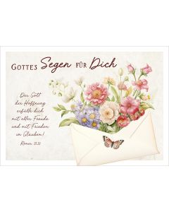 Postkarte 'Gottes Segen für Dich' 12 Ex.