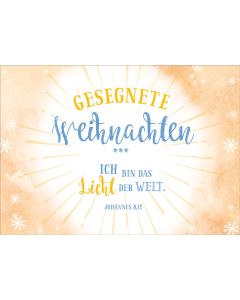 Postkarte 'Gesegnete Weihnachten' 10 Ex.