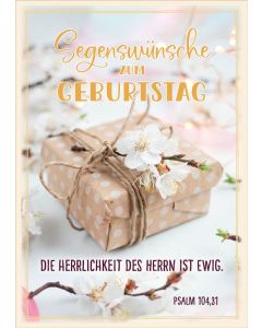 Postkarte 'Segenswünsche zum Geburtstag' 10 Ex.