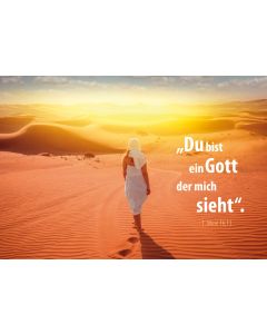 Poster A3 'Du bist ein Gott, der mich sieht.'