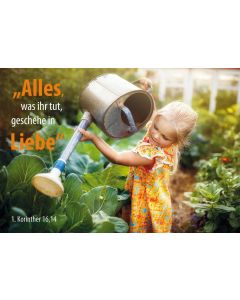 Poster A3 'Alles, was ihr tut, geschehe in Liebe.'