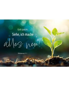 Poster A3 'Gott spricht: Siehe, ich mache alles             neu. Offenbarung 21,5'