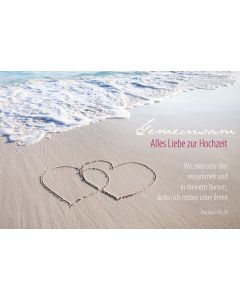 Faltkarte 'Alles Liebe zur Hochzeit'