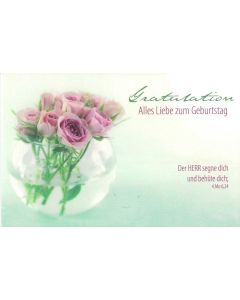 Faltkarte 'Gratulation - Alles Liebe zum Geburtstag'