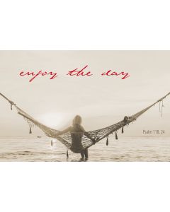 Postkarte 'enjoy the day'