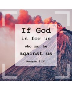 Postkarte 'If God is for us who can be against us. Romans 8:31'